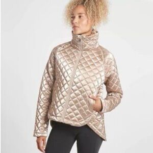 Athleta Whisper fearless metallic jacket- Size XXS